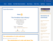 Tablet Screenshot of glenellynrotary.org